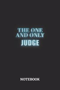 The One And Only Judge Notebook