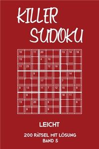 Killer Sudoku Leicht 200 Rätsel Mit Lösung Band 5
