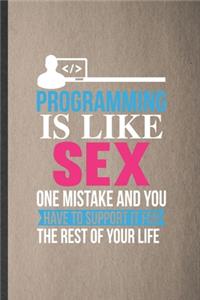Programming Is Like Sex One Mistake and You Have to Support It for the Rest of Your Life