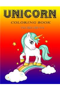 Unicorn Coloring Book for Kids Ages 4-8