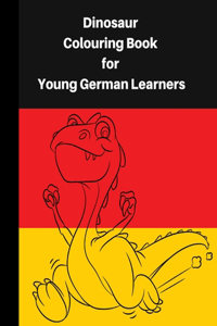 Dinosaur Colouring Book for Young German learners