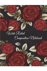 Wide Ruled Composition Notebook