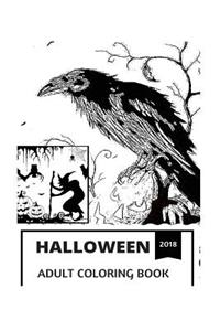 Halloween Adult Coloring Book