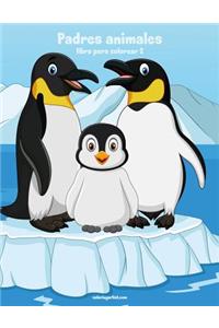 Padres animales libro para colorear 2