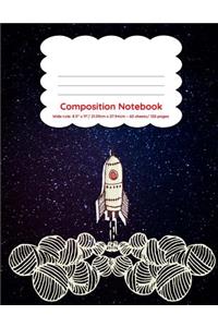 Composition Notebook Wide Ruled 120 pages