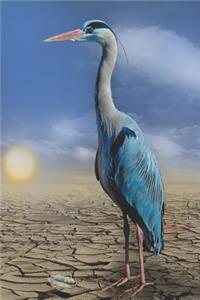 Blue Heron Dot Grid Notebook