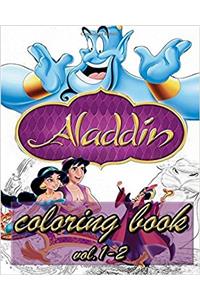 Aladin Coloring Books: Stress Relieving Coloring Book: 1-2