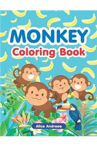 Monkey Coloring Book