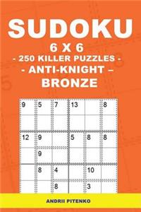 Sudoku 6 X 6 - 250 Killer Puzzles - Anti - Knight - Bronze