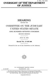 Oversight of the Department of Justice