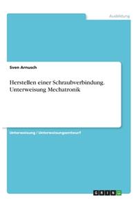 Herstellen einer Schraubverbindung. Unterweisung Mechatronik