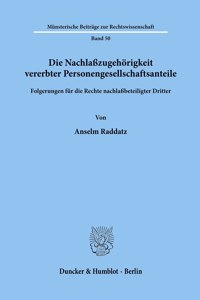 Die Nachlasszugehorigkeit Vererbter Personengesellschaftsanteile