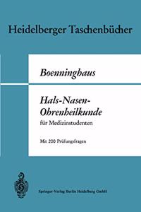 Hals-Nasen-Ohrenheilkunde Fur Medizinstudenten