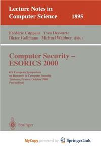 Computer Security - Esorics 2000