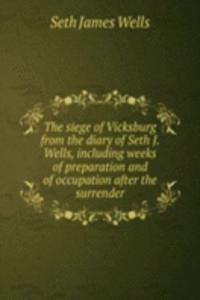 siege of Vicksburg from the diary of Seth J. Wells, including weeks of preparation and of occupation after the surrender