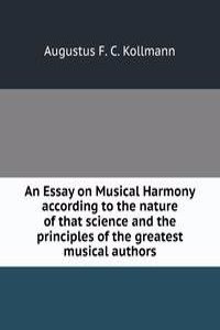 Essay on Musical Harmony