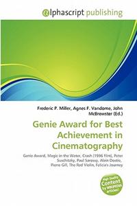 Genie Award for Best Achievement in Cinematography