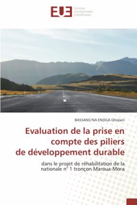 Evaluation de la prise en compte des piliers de développement durable
