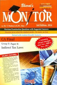Monitor For Ca Final, Group Ii, Paper 8: Indirect Tax Laws