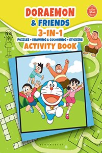 Doraemon & Friends: 3-In-1 Puzzle + Colour Art + Stickers Activity Book