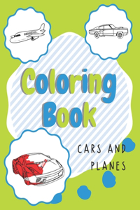 Coloring Book, Cars and Planes