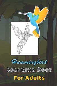 Hummingbird Coloring Book For Adults