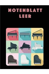 Notenblatt Leer
