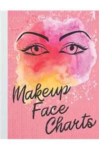 Makeup Face Charts Book