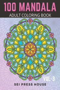 100 Mandala Adult Coloring Book