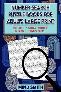 Number Search Puzzle Books for Adults Large Print