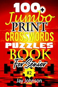 100+ Jumbo Print CROSSWORD Puzzle Book For Seniors