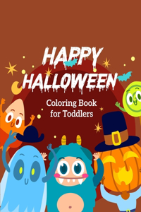 Happy Halloween Coloring Book for Toddlers