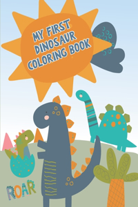 My first dinosaur coloring book