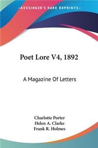 Poet Lore V4, 1892