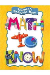Math to Know: A Mathematics Handbook