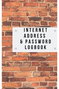 Internet Address & Password Logbook