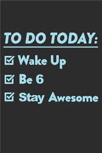 6 Year Old To Do List Blue