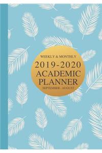 Weekly & Monthly 2019 - 2020 Academic Planner September - August