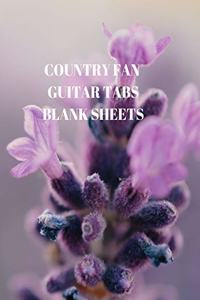 Country Fan Guitar Tabs Blank Sheets