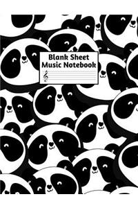 Blank Sheet Music Notebook