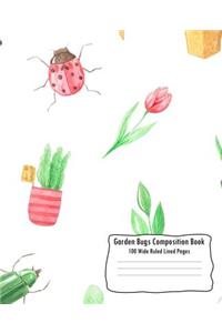 Garden Bugs Composition Book