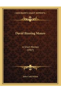 David Binning Monro