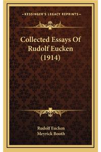 Collected Essays Of Rudolf Eucken (1914)