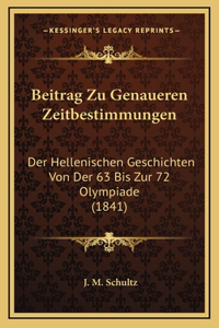 Beitrag Zu Genaueren Zeitbestimmungen