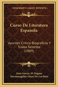 Curso De Literatura Espanola