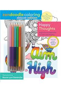 Zendoodle Coloring: Happy Thoughts