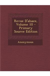 Revue D'Alsace, Volume 10