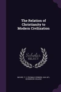 Relation of Christianity to Modern Civilization