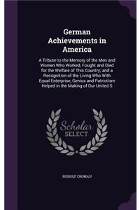 German Achievements in America