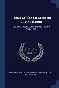 Roster Of The 1st Crescent City Regiment